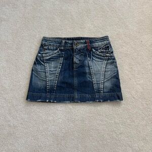 Y2K Denim Mini Skirt